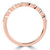 Round Diamond Shared Prong Semi-Eternity Wedding Band Ring in Rose Gold (MVSXB1096-R)