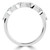 Round Diamond Five-stone Shared Prong Semi-Eternity Wedding Band Ring in White Gold (MVSXB1097-W)