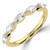 Round Diamond Five-stone Shared Prong Semi-Eternity Wedding Band Ring in Yellow Gold (MVSXB1097-Y)