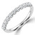 Round Diamond Semi-Eternity Wedding Band Ring in White Gold (MVSXB1101-W)