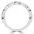 Emerald Diamond Semi-Eternity Wedding Band Ring in White Gold with Alternating Emerald and Round Diamonds (MVSXB1102-W)