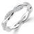 Round Diamond Braided Eternity Wedding Band Ring in White Gold (MVSXB1104-W)