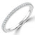 Round Diamond 3/4 Way Shared Prong Semi-Eternity Wedding Band Ring in White Gold (MVSXB1108-W)