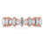 Baguette Diamond Semi-Eternity Wedding Band Ring in Rose Gold with Alternating Baguette and Round Diamonds (MVSXB1110-R)
