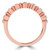Baguette Diamond Semi-Eternity Wedding Band Ring in Rose Gold with Alternating Baguette and Round Diamonds (MVSXB1110-R)
