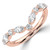 Marquise Diamond Tiara Semi-Eternity Wedding Band Ring in Rose Gold with Alternating Marquise and Round Diamonds (MVSXB1115-R)