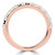 Round Diamond Semi-Eternity Wedding Band Ring in Rose Gold (MVSXB1116-R)
