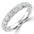 Round Diamond Semi-Eternity Wedding Band Ring in White Gold (MVSXB1116-W)