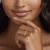 Round Lab Created Diamond Three-row Dome Pave Semi-Eternity Wedding Band Ring in Rose Gold (MVSXB1117-R)