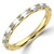 Baguette Diamond 3/4 Way East-West Set Semi-Eternity Wedding Band Ring in Yellow Gold (MVSXB1121-Y)