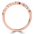 Marquise Diamond Shared Prong Semi-Eternity Wedding Band Ring in Rose Gold Alternating Marquise & Round Set Diamonds (MVSXB1124-R)