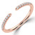 Round Diamond Open Semi-Eternity Wedding Band Ring in Rose Gold (MVSXB1126-R)