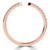 Round Diamond Open Semi-Eternity Wedding Band Ring in Rose Gold (MVSXB1126-R)