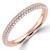 Round Diamond Three-row Dome Pave Semi-Eternity Wedding Band Ring in Rose Gold (MVSXB1128-R)