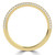 Round Diamond Three-row Dome Pave Semi-Eternity Wedding Band Ring in Yellow Gold (MVSXB1128-Y)