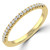 Round Diamond Semi-Eternity Wedding Band Ring in Yellow Gold (MVSXB1129-Y)