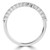 Round Diamond Shared Prong Compass Set Semi-Eternity Wedding Band Ring in White Gold (MVSXB1130-W)
