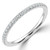 Round Diamond Semi-Eternity Wedding Band Ring in White Gold (MVSXB1132-W)