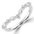 Marquise Diamond Tiara Semi-Eternity Wedding Band Ring in White Gold Alternating Marquise & Round Set Diamonds (MVSXB1135-W)