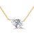 Pear Diamond Solitaire Necklace in Yellow Gold (MDR260004)