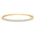 Round Diamond Shared Prong Bangle Bracelet in Yellow Gold (MDR260020)
