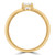 Pear Diamond Open Split Shank Inward Set Toi et Moi Ring in Yellow Gold (MDR260039)