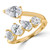 Multi-Shaped Diamond Pear Emerald Oval Round Cocktail Ring in Yellow Gold (MDR260051)