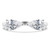 Pear Diamond Duo Pear Toi et Moi Engagement Ring in White Gold (MDR260052)
