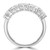 Pear Diamond Shared-Prong Five-Stone Anniversary Wedding Band Ring in White Gold (MDR260054)
