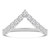 Round Diamond Shared Prong Chevron Tiara Semi-Eternity Anniversary Wedding Band Ring in White Gold (MDR260062)