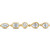 Multi-Shaped Diamond Bezel Set Oval Pear Round Marquise Tennis Bracelet in Yellow Gold (MDR260067)