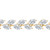 Marquise Diamond Two-row Leaf Tennis Bracelet in Yellow Gold (MDR260071)