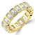 Full Eternity Radiant Diamond Anniversary Wedding Band Ring in Yellow Gold (MVSAR1023-Y)