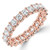 Full Eternity Round Diamond Anniversary Wedding Band Ring in Rose Gold (MVSAR1028-R)