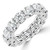 Full Eternity Round Diamond Anniversary Wedding Band Ring in White Gold (MVSAR1031-W)