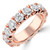 Full Eternity Round Diamond Anniversary Wedding Band Ring in Rose Gold (MVSAR1042-R)