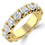 Full Eternity Round Diamond Anniversary Wedding Band Ring in Yellow Gold (MVSAR1042-Y)