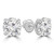 Round Diamond 4-Prong Stud Earrings in White Gold with Screwback (MVSE2001-W)