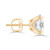 Round Diamond 4-Prong single Mens Stud Earring in Yellow Gold with Screwback (MVSE3001-Y)