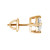 Round Diamond 4-Prong Single Mens Stud Earring in Yellow Gold with Screwback (MVSE3002-Y)