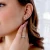 Round Diamond 3-Prong Single Mens Martini Stud Earring in Rose Gold with Screwback (MVSE3004-R)