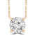 Round Diamond Solitaire Necklace Pendant in Yellow Gold (MVSN2002-Y)