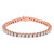 Round Diamond 4-Prong Tennis Bracelet in Rose Gold (MVSTB001-R)