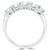 Round Diamond Five-Stone Anniversary Wedding Band Ring in White Gold (MVSX1005-W)