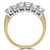 Round Diamond Six-Stone Anniversary Wedding Band Ring in Yellow Gold (MVSX1007-Y)
