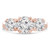 Round Diamond Vintage Double-prong Three-Stone Engagement Ring in Rose Gold (MVSX1025-R)