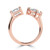 Pear Diamond Split Toi et Moi Engagement Ring in Rose Gold (MVSX1047-R)