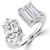 Pear Diamond Split Toi et Moi Engagement Ring in White Gold (MVSX1047-W)