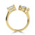 Pear Diamond Split Toi et Moi Engagement Ring in Yellow Gold (MVSX1047-Y)