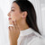 Solitaire Princess Diamond 4-Prong Stud Earrings in 14K White Gold with Screwback (MVSE0003-W)
